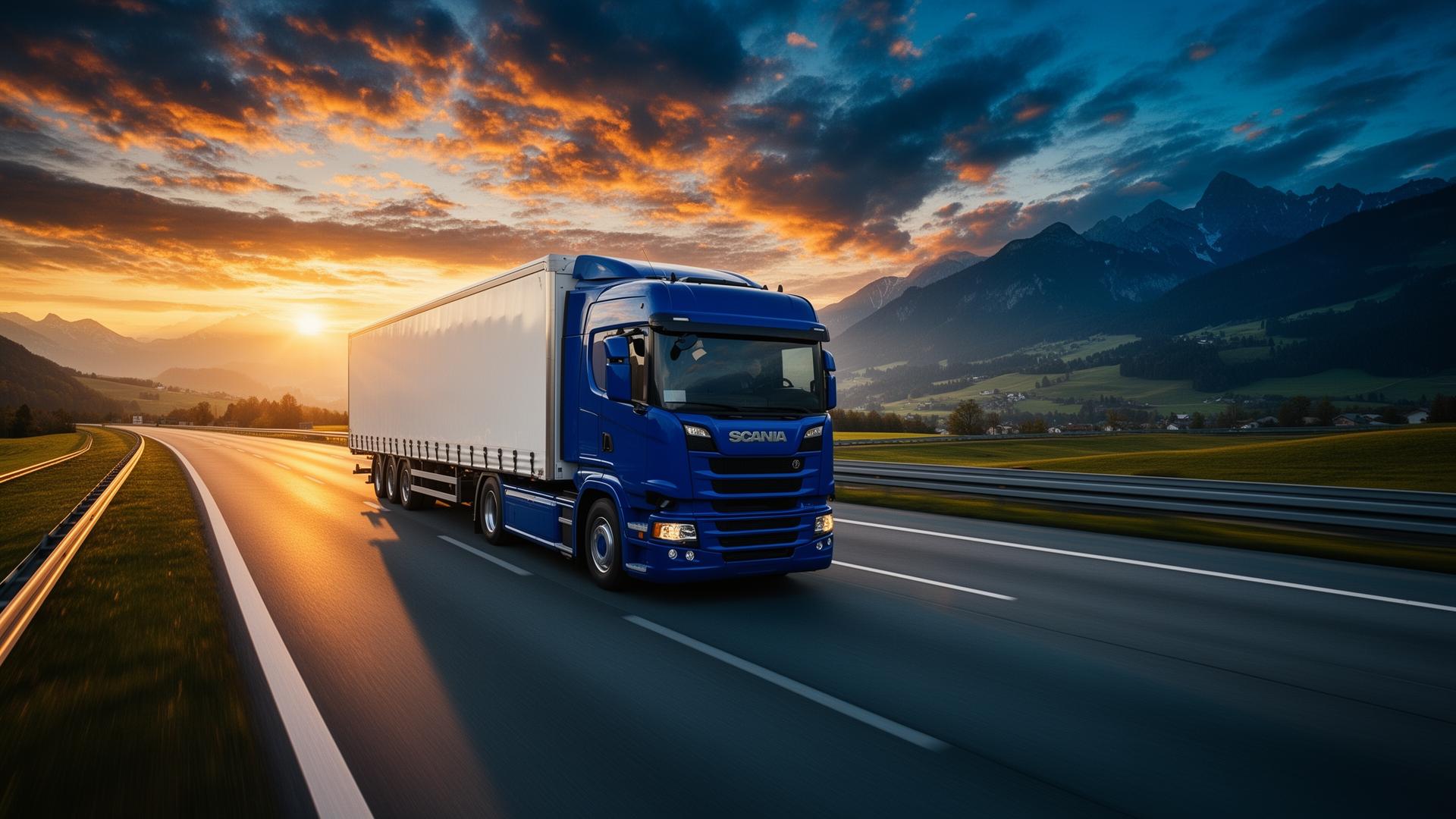 Küllinger Spedition Transporter auf Autobahn